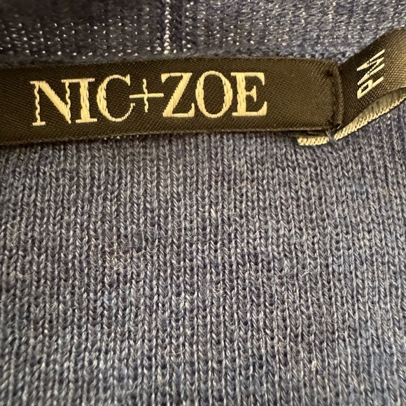 Nic+Zoe NEW 4- Way Open Waterfall Cardigan Size Petite Medium - Picture 5 of 15